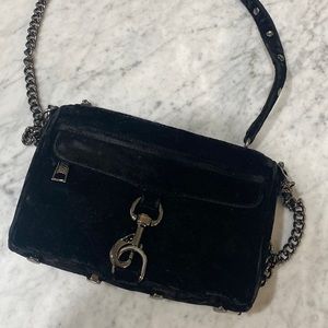 Rebecca Minkoff Black Mini Mac Velvet